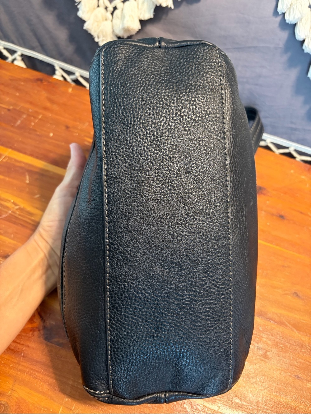 The Sak Kendra Black Pebbled Leather Hobo - Picture 5 of 8